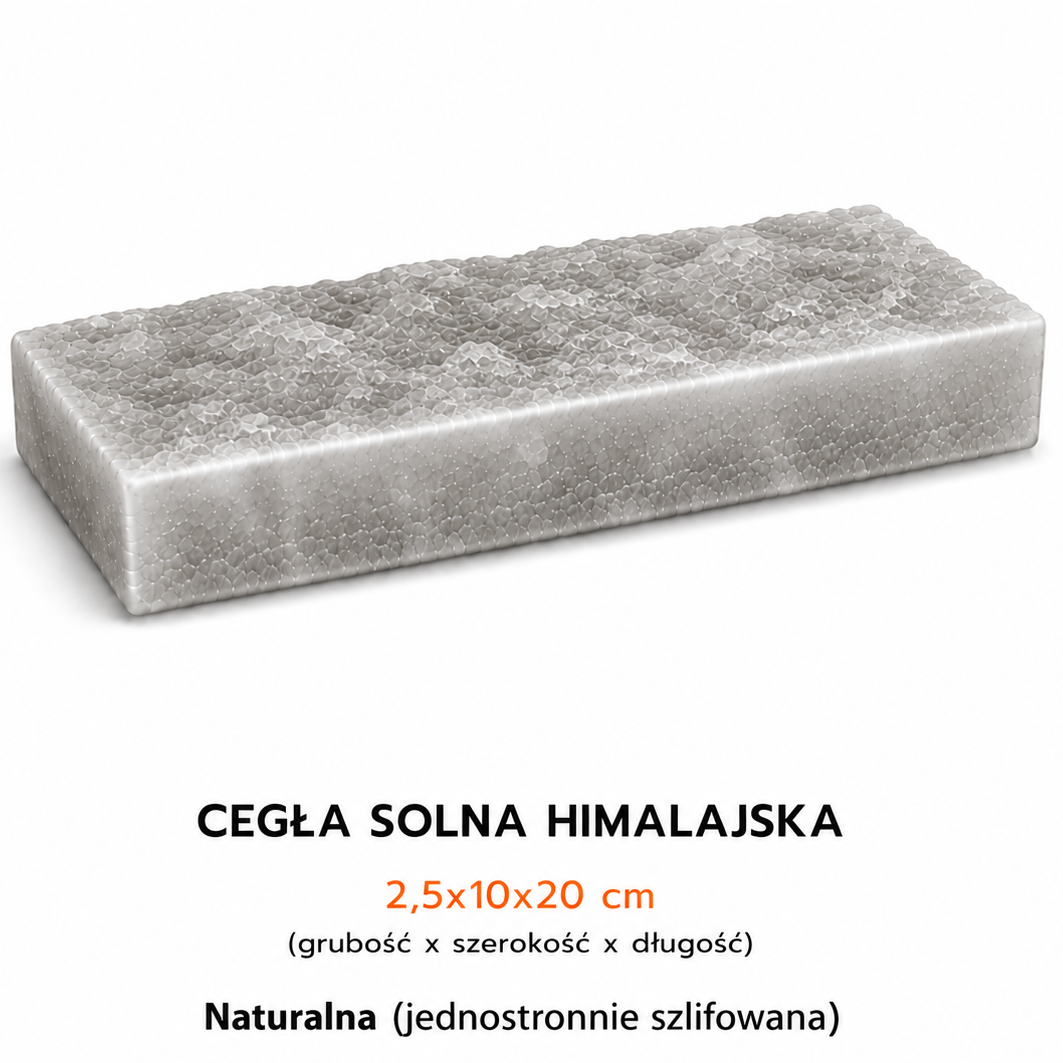 CEGŁA SOLNA SZARA NATURALNA 2,5X10X20