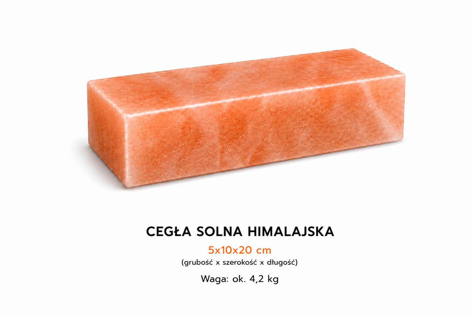 CEGŁA SOLNA RÓŻOWA GŁADKA 5X10X20
