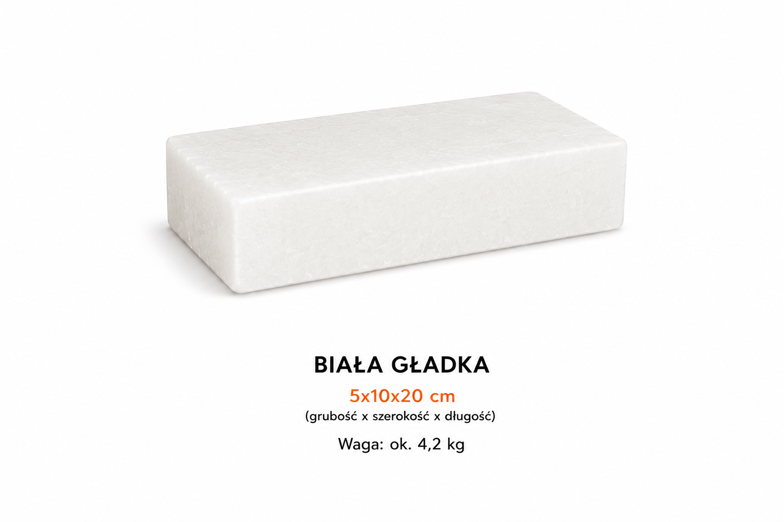 CEGŁA SOLNA BIAŁA GŁADKA 5X10X20