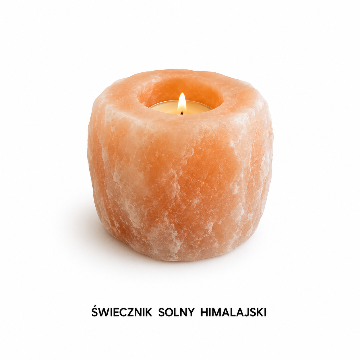Świecznik solny naturalny
