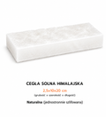 CEGŁA SOLNA BIAŁA NATURALNA 2,5X10X20