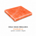 Cegła solna różowa gładka 2,5x20x20 cm – sól himalajska hurt – EDRASALT